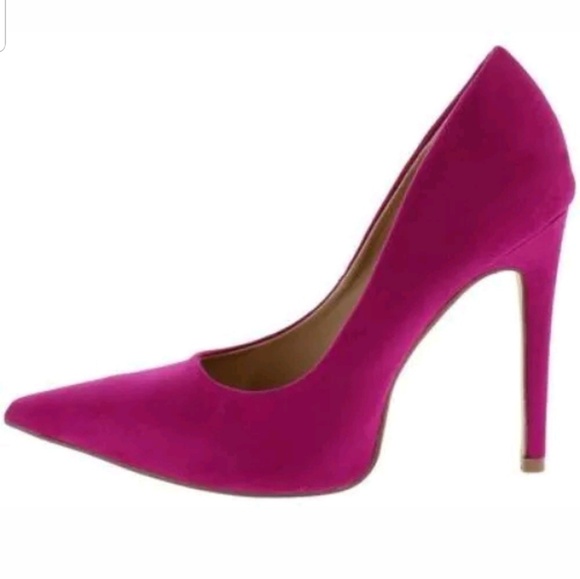 fuchsia pointed heels